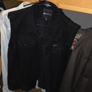 Denim jacket vest, worn twice